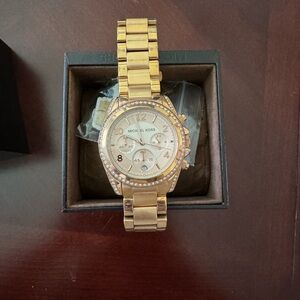 Michael Kors Runway Rose Gold-Tone Watch
